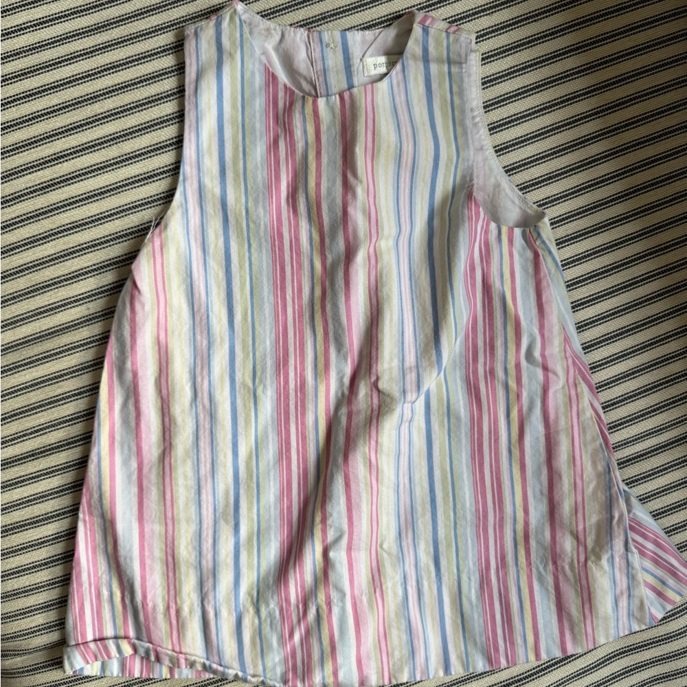 Y2K Colorful Striped Girls Dress